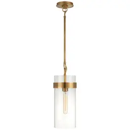 Hand-Rubbed Antique Brass Clear Glass