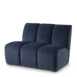 savona midnight blue velvet | black feet