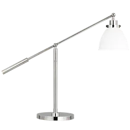 Matte White and Polished Nickel LED Bulb(s) Included