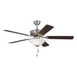 Brushed Steel Housing With Silver Blades with Light Kit