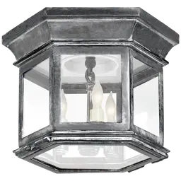 Weathered Zinc Clear Glass