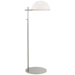 Polished Nickel White Glass
