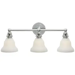 Polished Nickel 2.25" x 5.75" x 4.5" White Glass Desk Shade