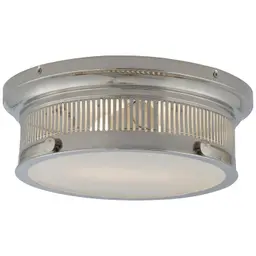 Polished Nickel White Glass