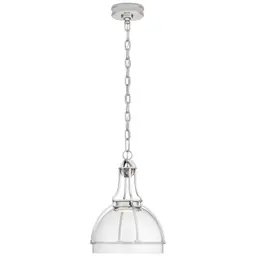 Polished Nickel Clear Glass