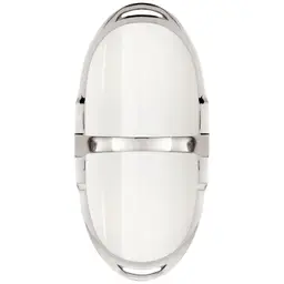 Polished Nickel White Glass
