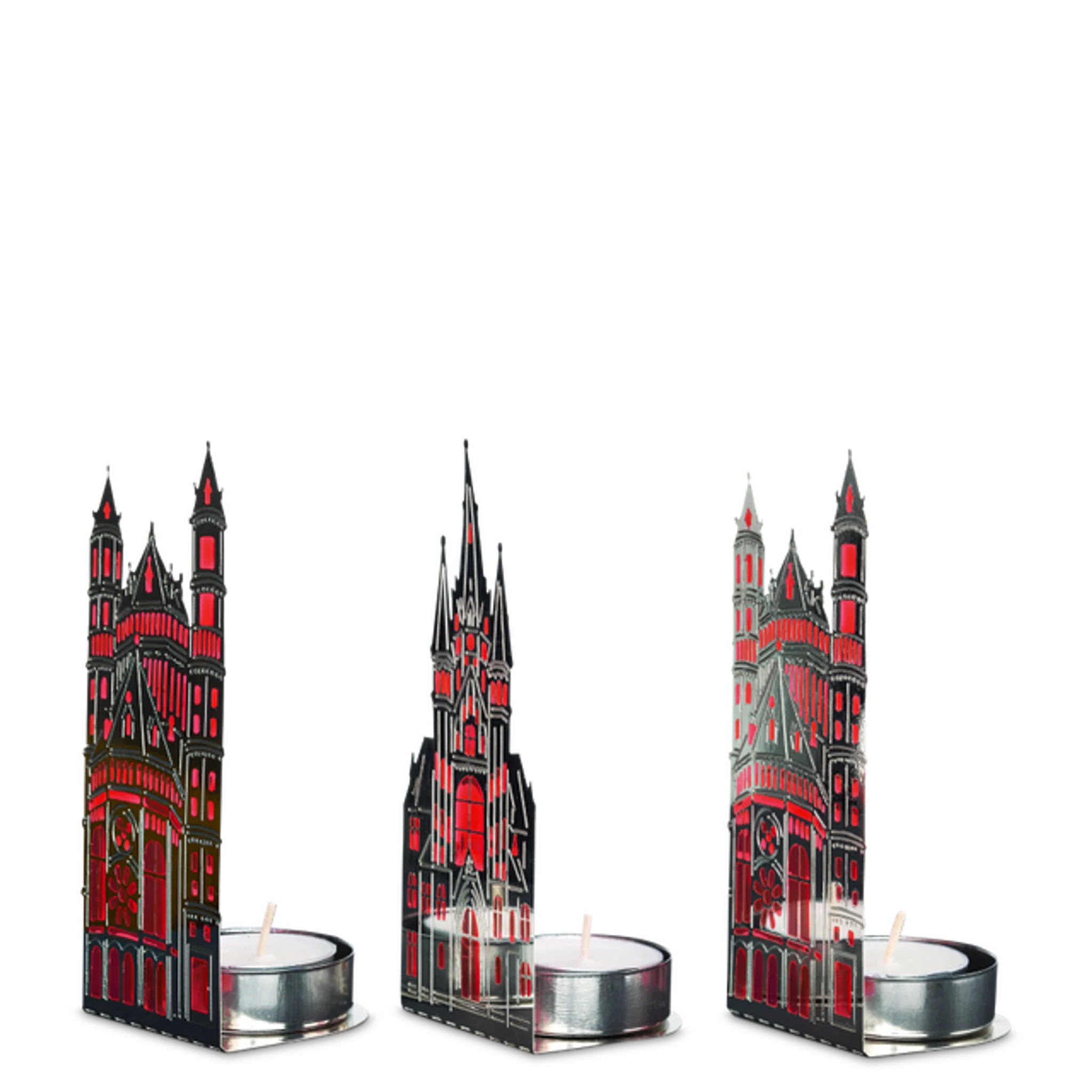 Купить Набор подсвечников Waxinelight Churches Red Light Set 3 в интернет-магазине roooms.ru