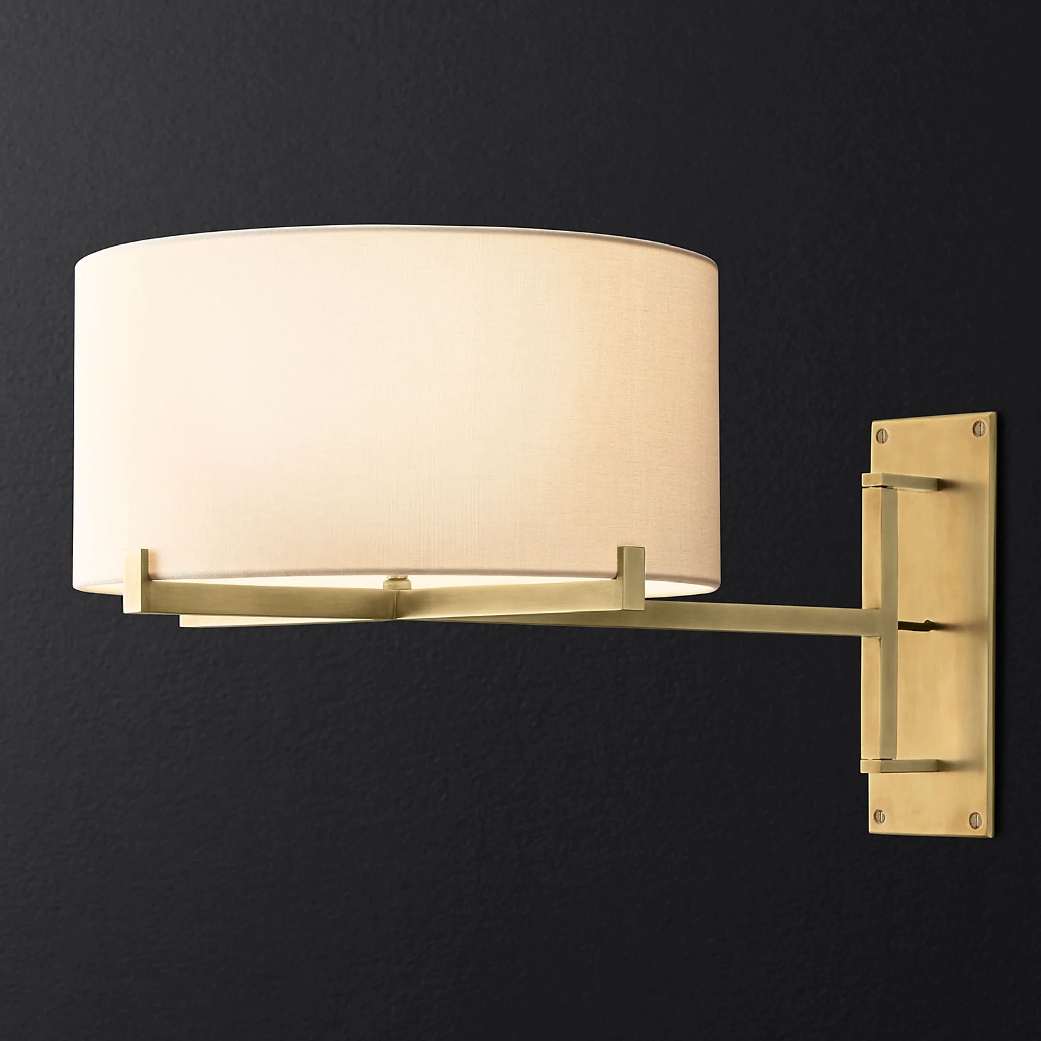 Купить Бра Pauillac Drum Shade Swing-Arm Sconce в интернет-магазине roooms.ru
