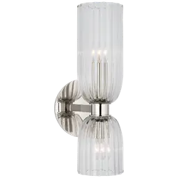 Polished Nickel Clear Glass