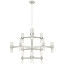 Polished Nickel Clear Glass