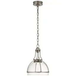 Antique Nickel Clear Glass