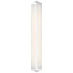 Polished Nickel White Glass