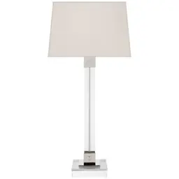 Crystal with Polished Nickel 10" x 12" x 10" Percale