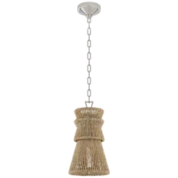 Polished Nickel and Natural Abaca