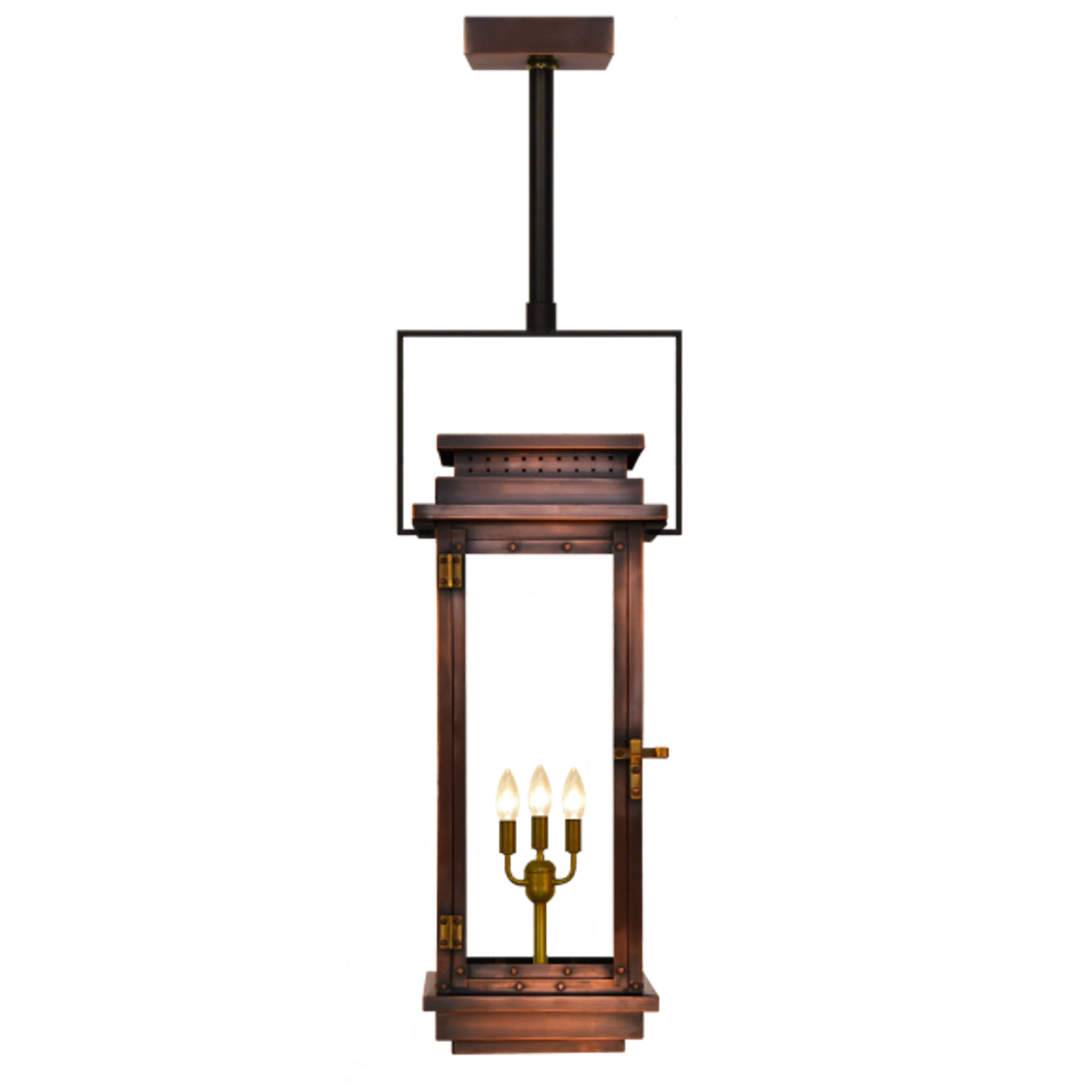 Купить Уличный подвесной светильник Contempo 31" Yoke Ceiling Lantern в интернет-магазине roooms.ru