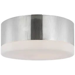 Polished Nickel White Glass