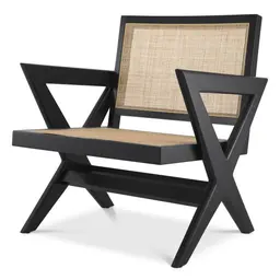 classic black | rattan cane webbing