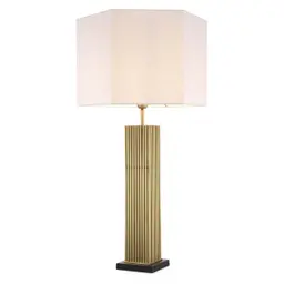 antique brass finish | black marble base