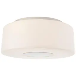 Polished Nickel White Glass