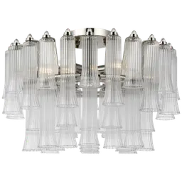 Polished Nickel Clear Glass