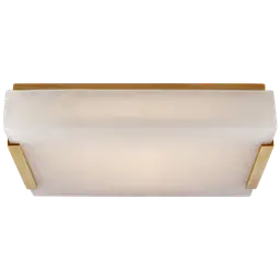Antique-Burnished Brass Alabaster