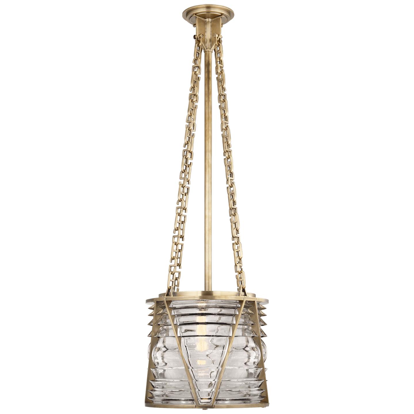 Natural Brass Clear Glass