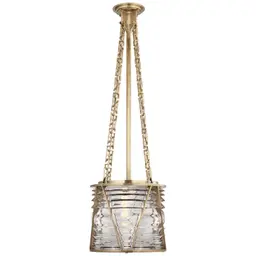 Natural Brass Clear Glass