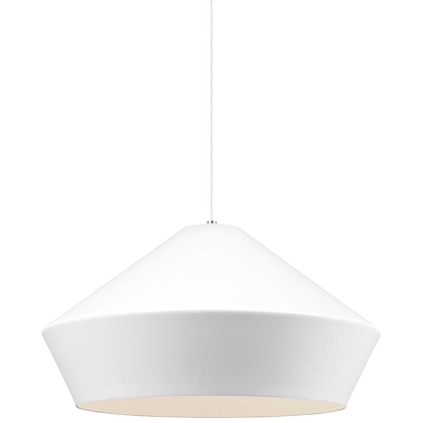 White Matte White Lamp Not Included