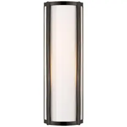 Gun Metal White Glass