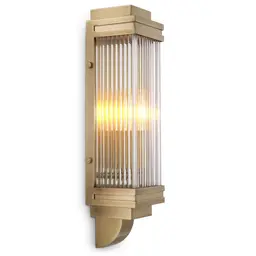 antique brass finish | clear glass