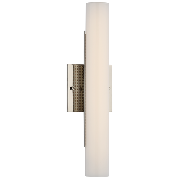 Polished Nickel White Glass