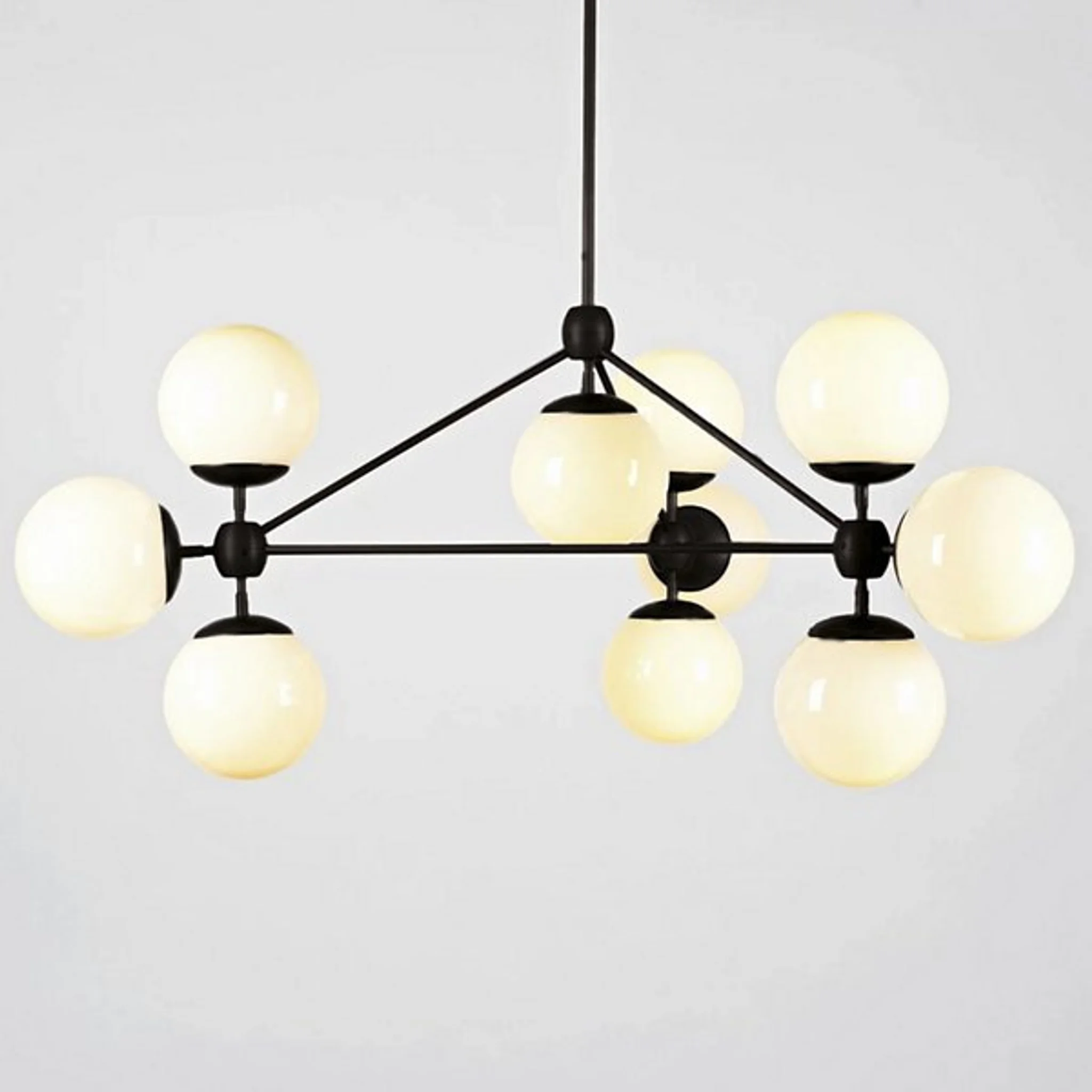 Купить Люстра Modo 3 Sided Chandelier - 10 Globes в интернет-магазине roooms.ru