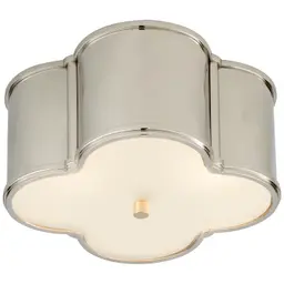Polished Nickel Frosted Glass