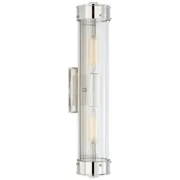 Polished Nickel Clear Glass