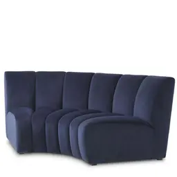 savona midnight blue velvet | black feet