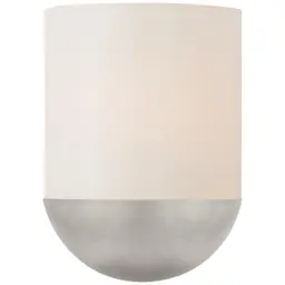 Burnished Silver Leaf White Glass