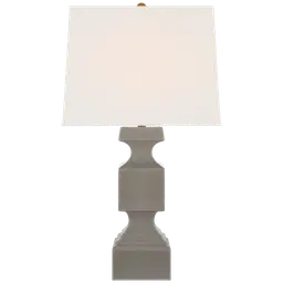 Shellish Gray 15.5" x 17" x 13" Linen Square