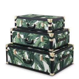 mustique green | gold hardware | black leather look