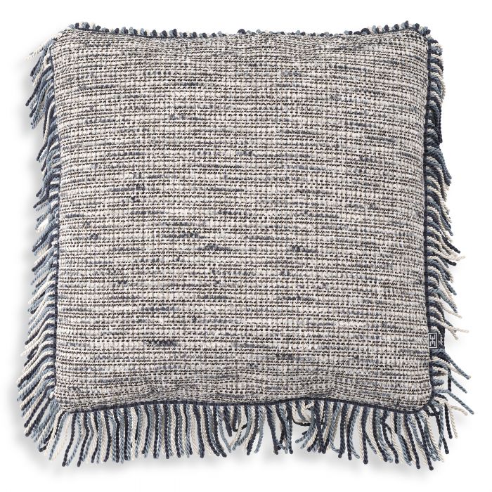 mademoiselle blue | blue fringe L square