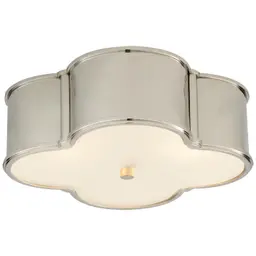 Polished Nickel Frosted Glass