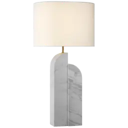 White Marble 18" x 18" x 12" Linen Oval