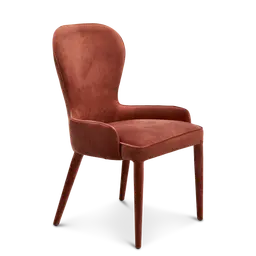 Light pink Metal frame with upholstered legs