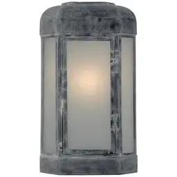Weathered Zinc Frosted Glass
