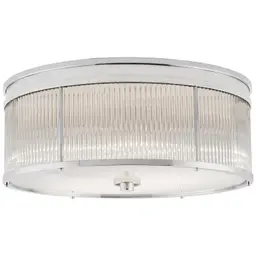 Polished Nickel White Glass