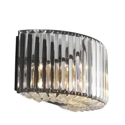 gunmetal finish | crystal glass