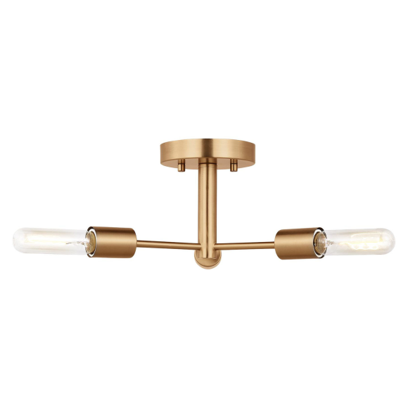 Satin Brass LED Bulb(s) Included