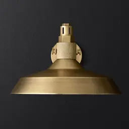 Lacquered Burnished Brass 18"
