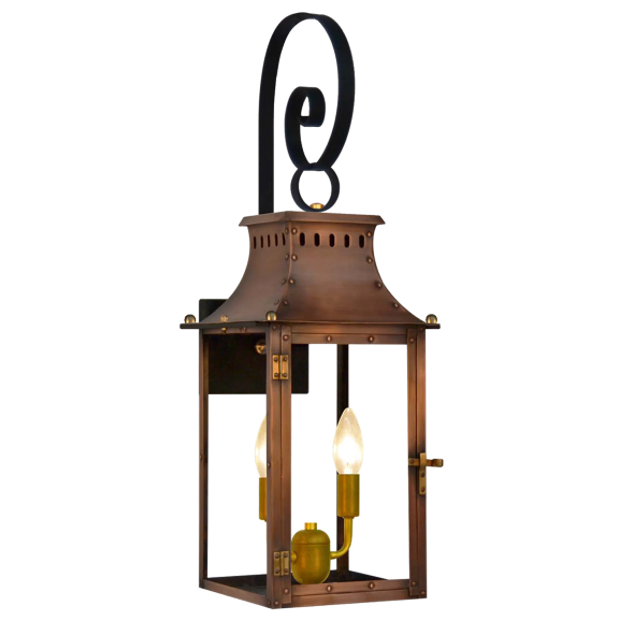Купить Уличное бра Market Street 19" Top Scroll Wall Lantern в интернет-магазине roooms.ru