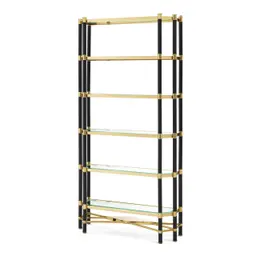 gold finish | black finish | bevelled clear glass