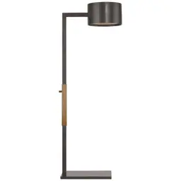 Bronze and Antique-Burnished Brass Frosted Glass